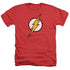 JLA/FLASH LOGO - ADULT HEATHER - RED