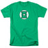 JLA/GREEN LANTERN LOGO - S/S ADULT 18/1 - KELLY GREEN