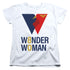 WONDER WOMAN/WW 80TH LOGO - S/S WOMENS TEE - WHITE