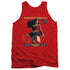 WONDER WOMAN/WW 80TH STANCE - ADULT TANK - RED
