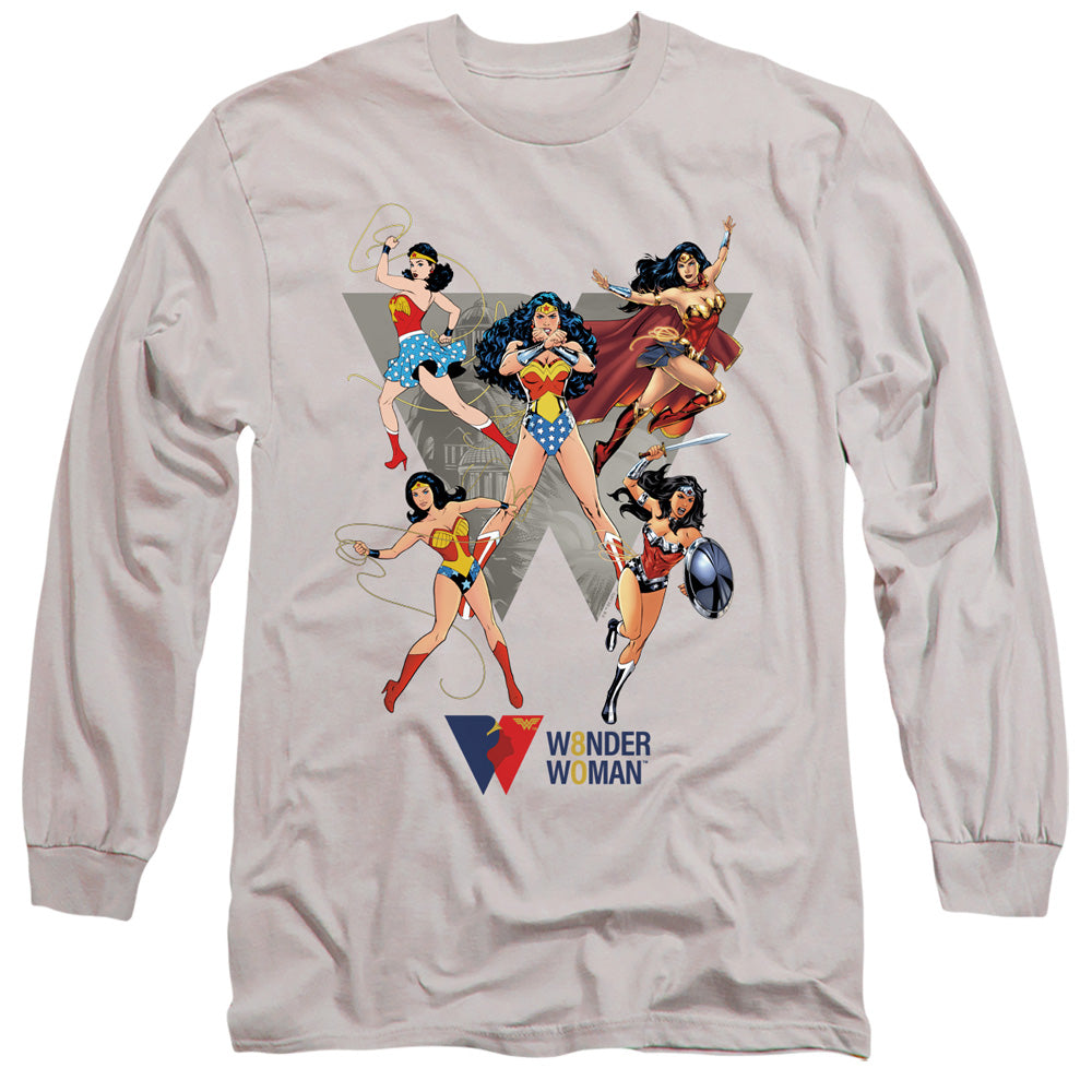 WONDER WOMAN/WW THROUGH THE AGES - L/S ADULT 18/1 - SILVER
