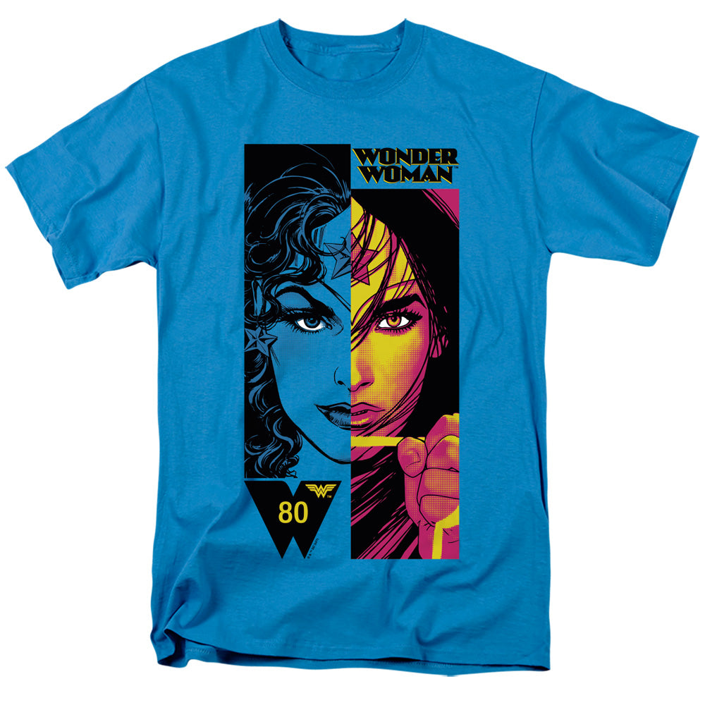 WONDER WOMAN/WW SPLIT - S/S ADULT 18/1 - TURQUOISE