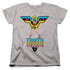 WONDER WOMAN/TRUTH, COMPASSION, STRENGTH - S/S WOMENS TEE - ATHLETIC HEATHER