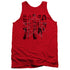 JLA/FIVE STARS - ADULT TANK - RED
