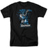 JLA/BATMAN BLUE & GRAY - S/S ADULT 18/1 - BLACK