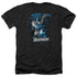 JLA/BATMAN BLUE & GRAY - ADULT HEATHER - BLACK