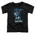 JLA/BATMAN BLUE & GRAY - S/S TODDLER TEE - BLACK