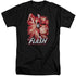 JLA/FLASH RED & GRAY - S/S ADULT TALL 18/1 - BLACK