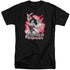 JLA/WONDER WOMAN RED & GRAY - S/S ADULT TALL 18/1 - BLACK