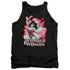 JLA/WONDER WOMAN RED & GRAY - ADULT TANK - BLACK