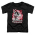 JLA/WONDER WOMAN RED & GRAY - S/S TODDLER TEE - BLACK