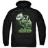 JLA/GREEN LANTERN GREEN &AMP; GRAY - ADULT PULLOVER HOODIE - BLACK