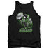 JLA/GREEN LANTERN GREEN & GRAY - ADULT TANK - BLACK
