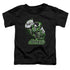 JLA/GREEN LANTERN GREEN & GRAY - S/S TODDLER TEE - BLACK