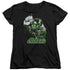JLA/GREEN LANTERN GREEN & GRAY - S/S WOMENS TEE - BLACK