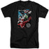 JLA/GALACTIC ATTACK - S/S ADULT TALL 18/1 - BLACK