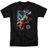 JLA/GALACTIC ATTACK - S/S ADULT 18/1 - BLACK
