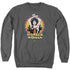 JLA/POWERFUL WOMAN - ADULT CREWNECK SWEATSHIRT - CHARCOAL