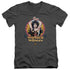JLA/POWERFUL WOMAN - S/S ADULT V-NECK 30/1 - CHARCOAL