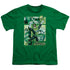 JLA/GREEN LANTERN PANELS - S/S YOUTH 18/1 - KELLY GREEN