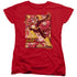 JLA/FLASH - S/S WOMENS TEE - RED