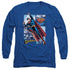 JLA/SUPERMAN PANELS - L/S ADULT 18/1 - ROYAL BLUE