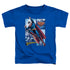 JLA/SUPERMAN PANELS - S/S TODDLER TEE - ROYAL BLUE