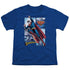 JLA/SUPERMAN PANELS - S/S YOUTH 18/1 - ROYAL BLUE