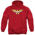 JLA/GOLDEN - ADULT PULLOVER HOODIE - RED