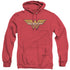 JLA/GOLDEN - ADULT HEATHER HOODIE - RED