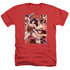 JLA/WONDER WOMAN PANELS - ADULT HEATHER - RED