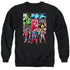 JLA/JUSTICE LEAGUE PANELS - ADULT CREWNECK SWEATSHIRT - BLACK