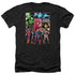 JLA/JUSTICE LEAGUE PANELS - ADULT HEATHER - BLACK