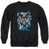 JLA/JUSTICE STORM - ADULT CREWNECK SWEATSHIRT - BLACK