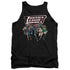 JLA/CHARGING JUSTICE - ADULT TANK - BLACK