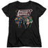JLA/CHARGING JUSTICE - S/S WOMENS TEE - BLACK