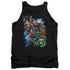 JLA/HEROES UNITE - ADULT TANK - BLACK