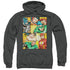 JLA/HERO BOXES - ADULT PULLOVER HOODIE - CHARCOAL