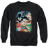 JLA/UP CLOSE AND PERSONAL - ADULT CREWNECK SWEATSHIRT - BLACK