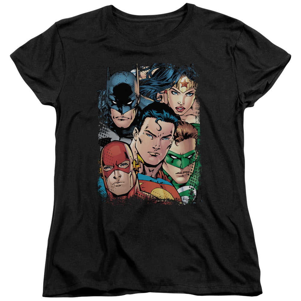 JLA/UP CLOSE AND PERSONAL - S/S WOMENS TEE - BLACK