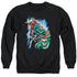 JLA/HEROES UNITE - ADULT CREWNECK SWEATSHIRT - BLACK