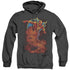 JLA/TORNADO CLOUD - ADULT HEATHER HOODIE - BLACK