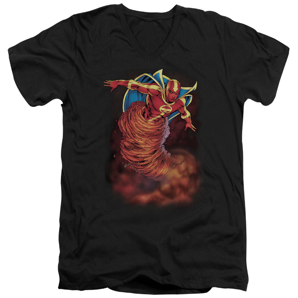 JLA/TORNADO CLOUD - S/S ADULT V-NECK 30/1 - BLACK