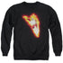 JLA/FIRESTORM BLAZE - ADULT CREWNECK SWEATSHIRT - BLACK