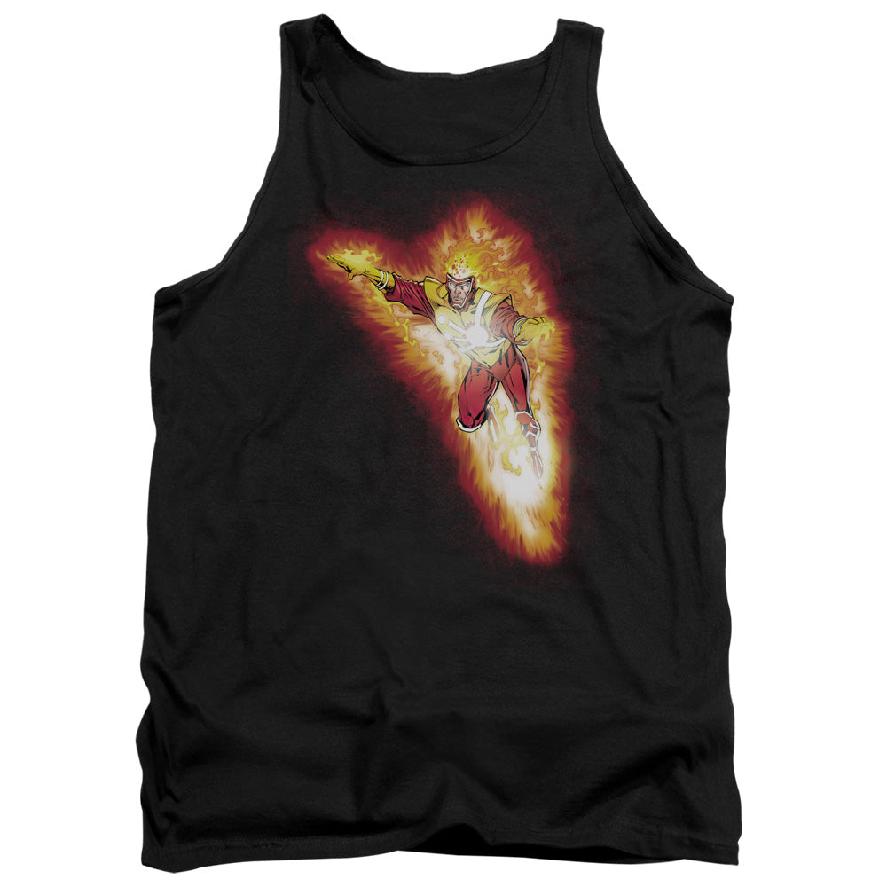 JLA/FIRESTORM BLAZE - ADULT TANK - BLACK