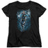 JLA/BLACK LIGHTNING BOLTS - S/S WOMENS TEE - BLACK