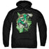 JLA/GREEN LANTERN ENERGY - ADULT PULLOVER HOODIE - BLACK