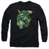 JLA/GREEN LANTERN ENERGY - L/S ADULT 18/1 - BLACK