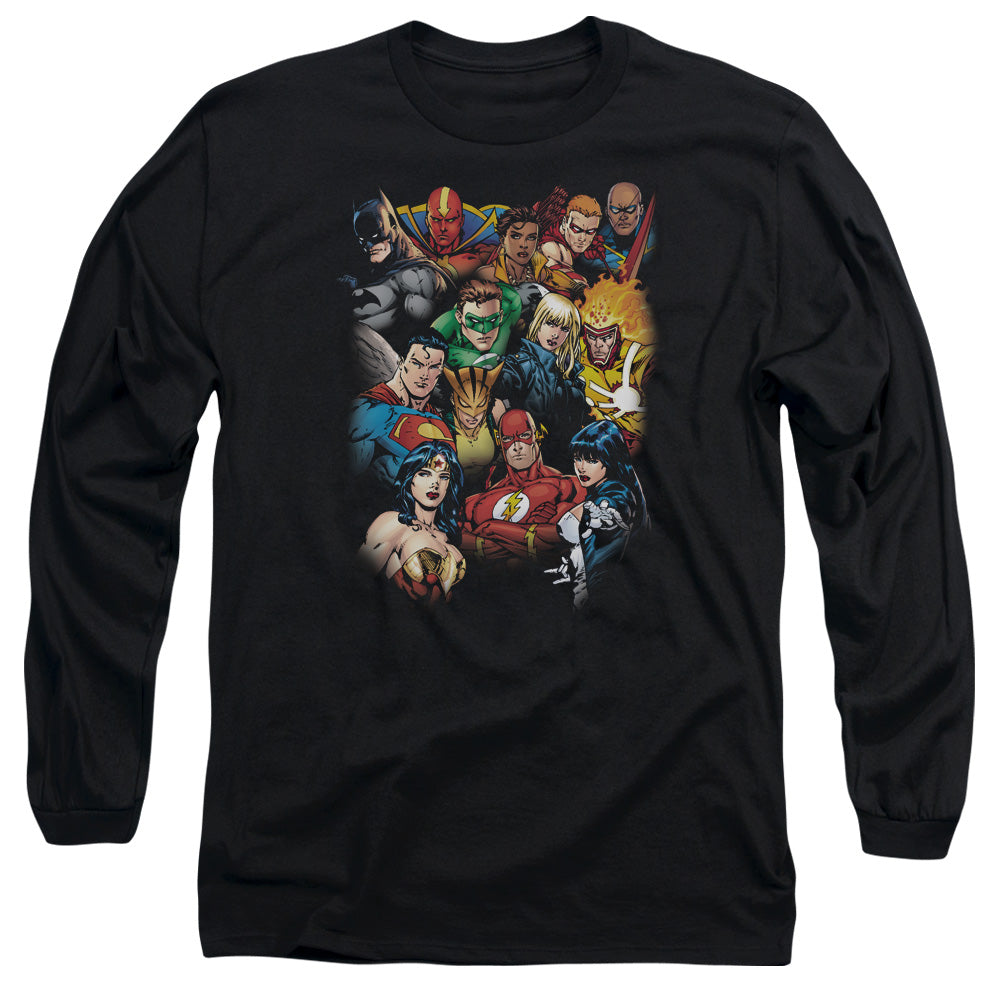 JLA/THE LEAGUES ALL HERE - L/S ADULT 18/1 - BLACK