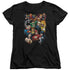 JLA/THE LEAGUES ALL HERE - S/S WOMENS TEE - BLACK